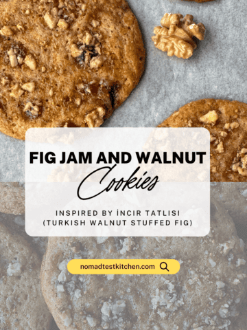 Fig Jam and Walnut Cookies